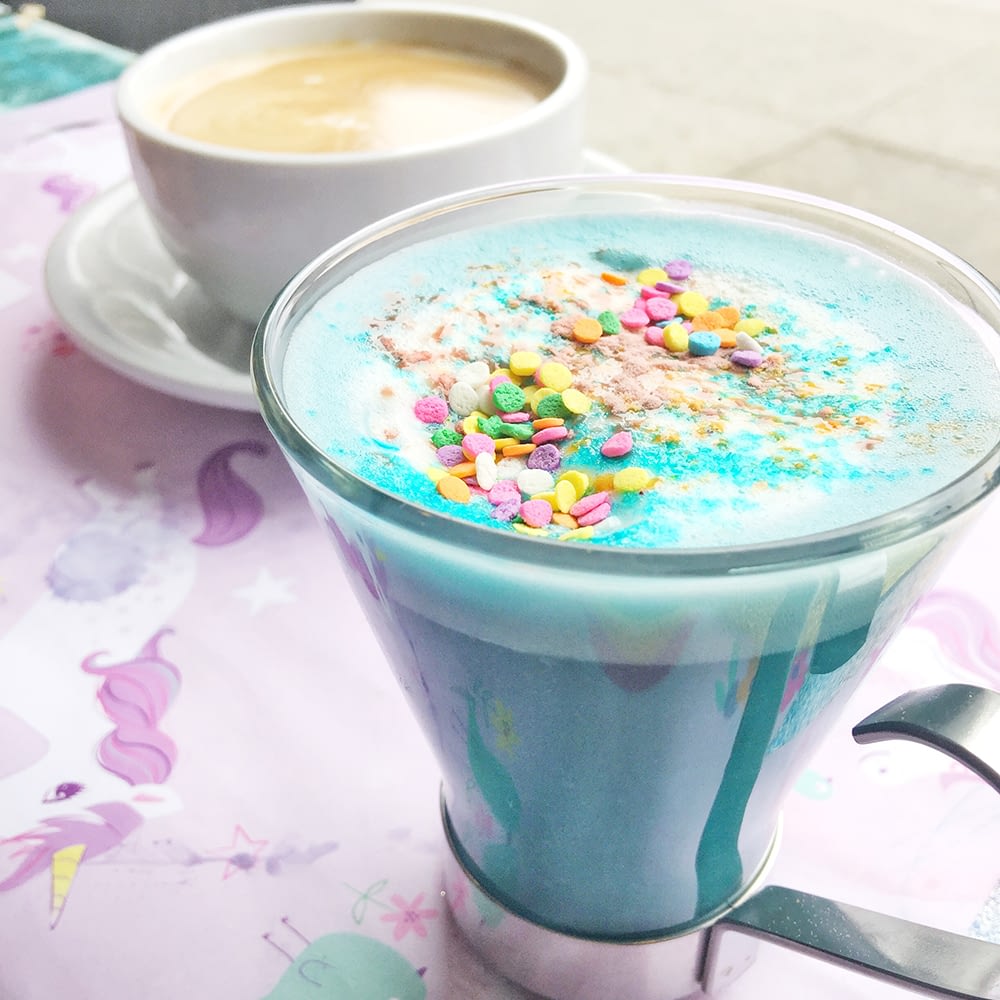 nyc cafe the end brooklyn unicorn latte