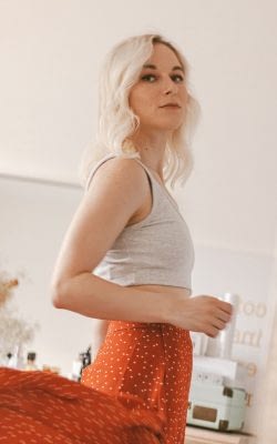 from rachel skirt on Nicole Rae from rachel skirt on Nicole Rae